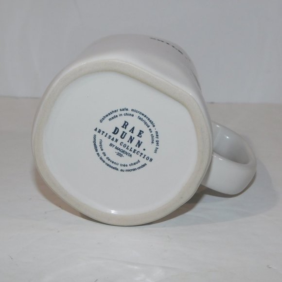 Rae Dunn SMILE typewriter Font 16 oz Coffee mug - Picture 4 of 5